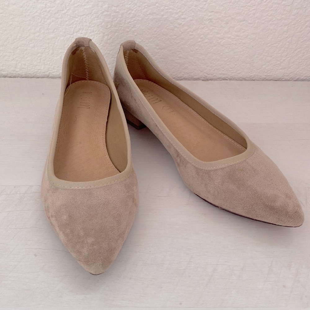 Suede nude shoes brand new like